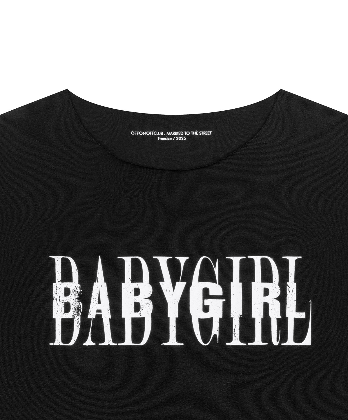 BABYGIRL CROPTOP / BLACK