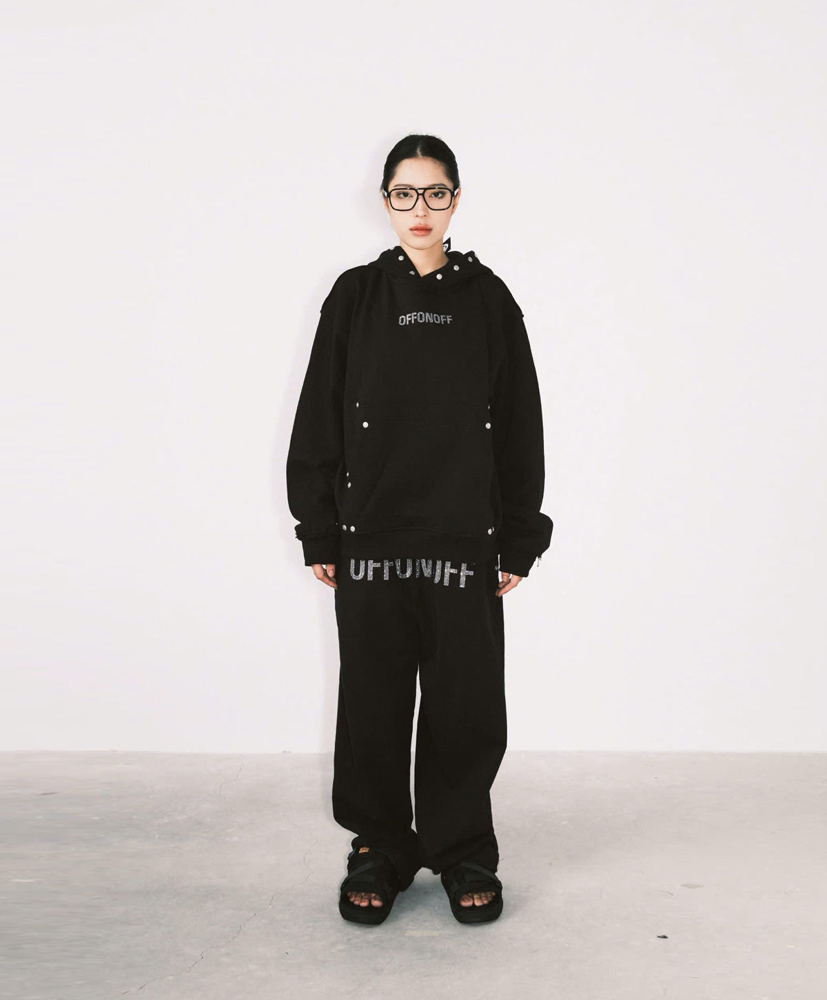 OFFONOFF CRYSTAL HOODIE