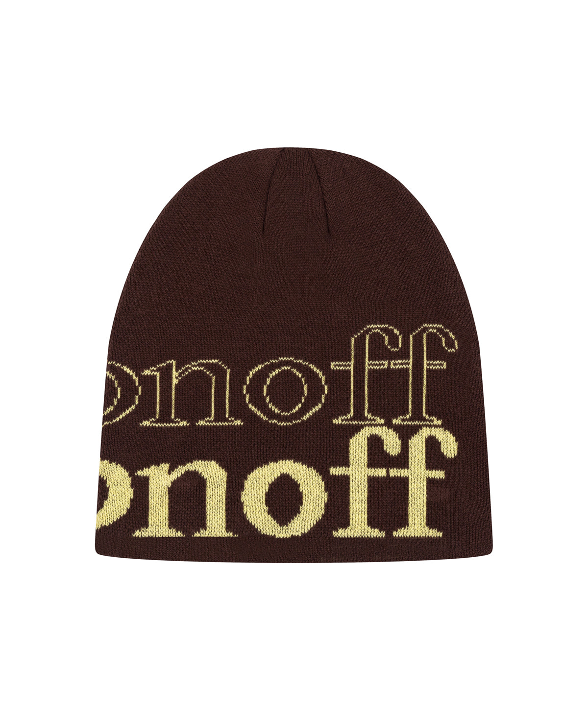 OFFONOFF KNIT BEANIE / BROWN