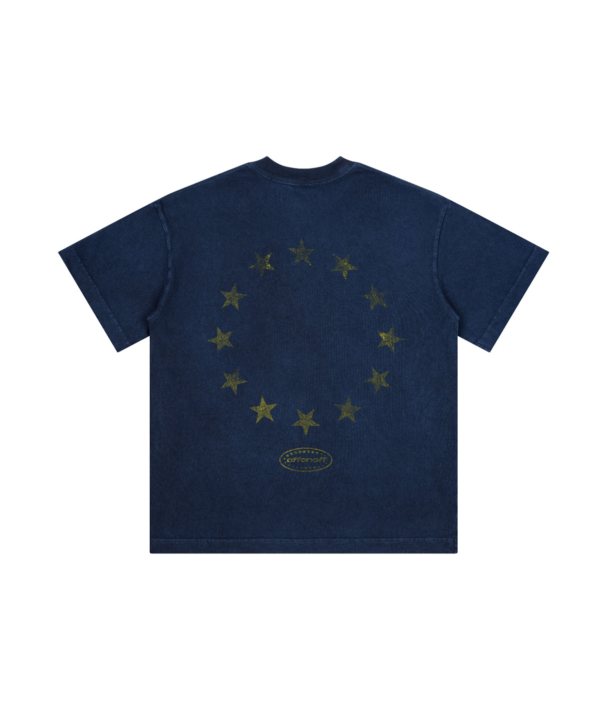 EUROPE WAXTED TEE / BLUE WAXED