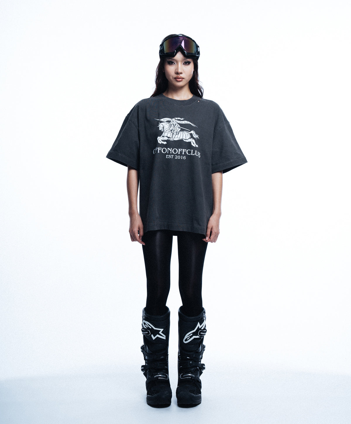 BB WAXED TSHIRT / GREY