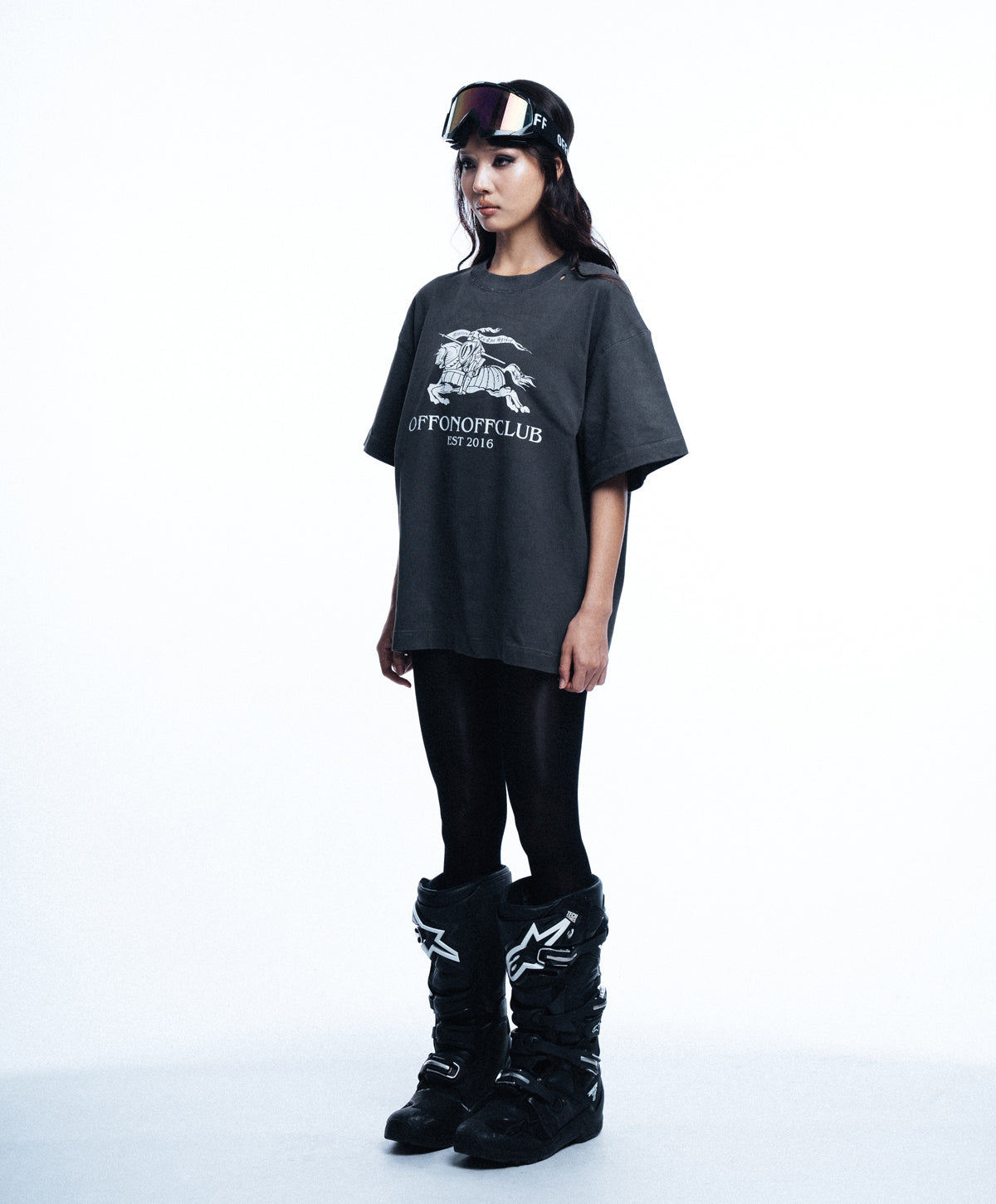 BB WAXED TSHIRT / GREY