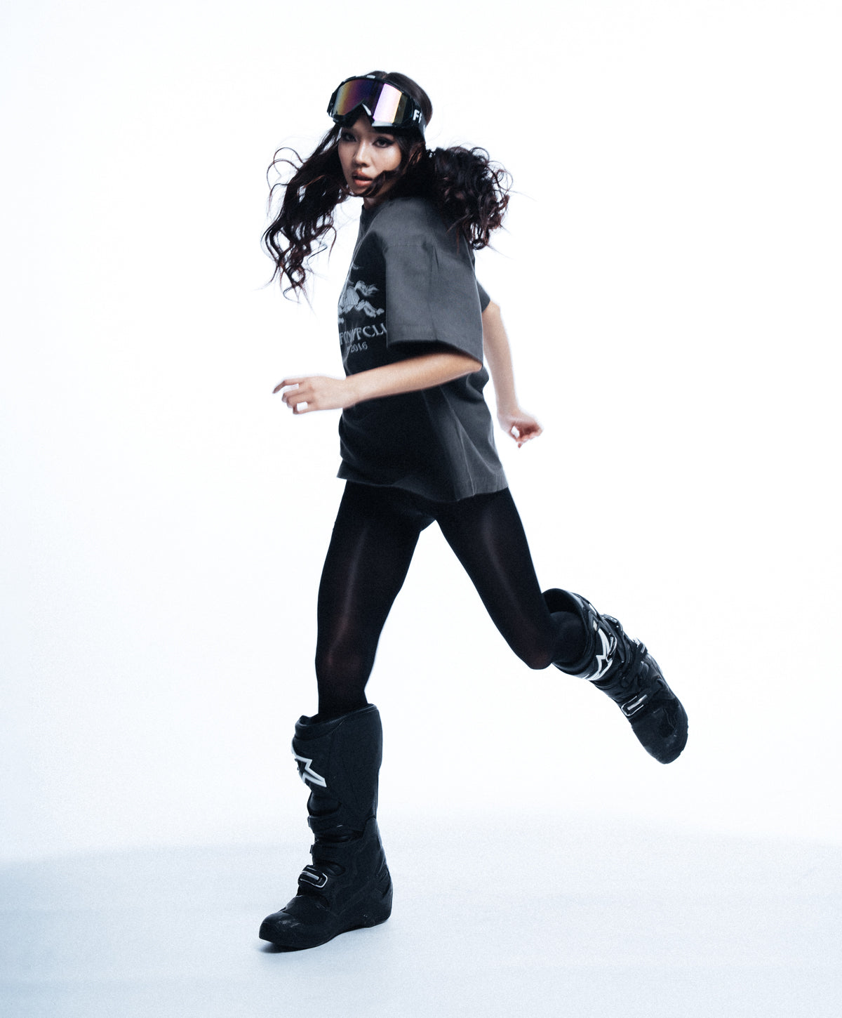 BB WAXED TSHIRT / GREY