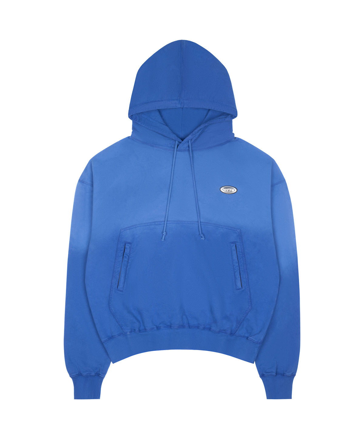 BASIC WAXED HOODIE [ blue ]