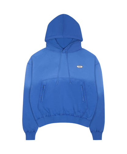 BASIC WAXED HOODIE [ blue ]