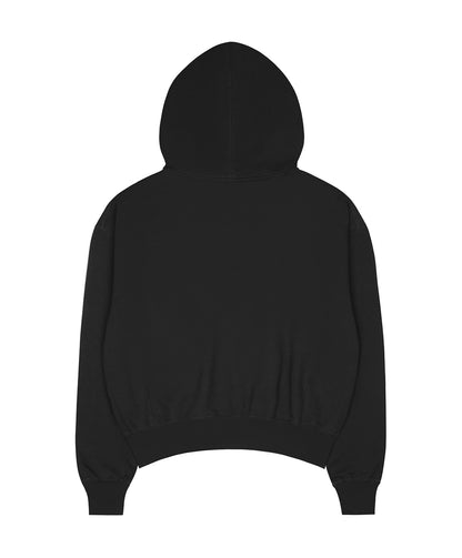 BASIC WAXED HOODIE [ black ]