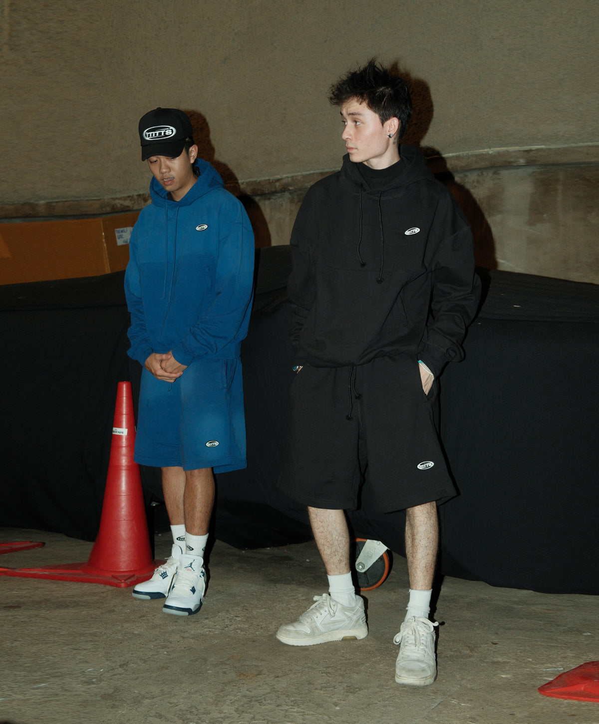 BASIC WAXED HOODIE [ black ]