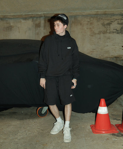 BASIC WAXED SHORTS [ black ]