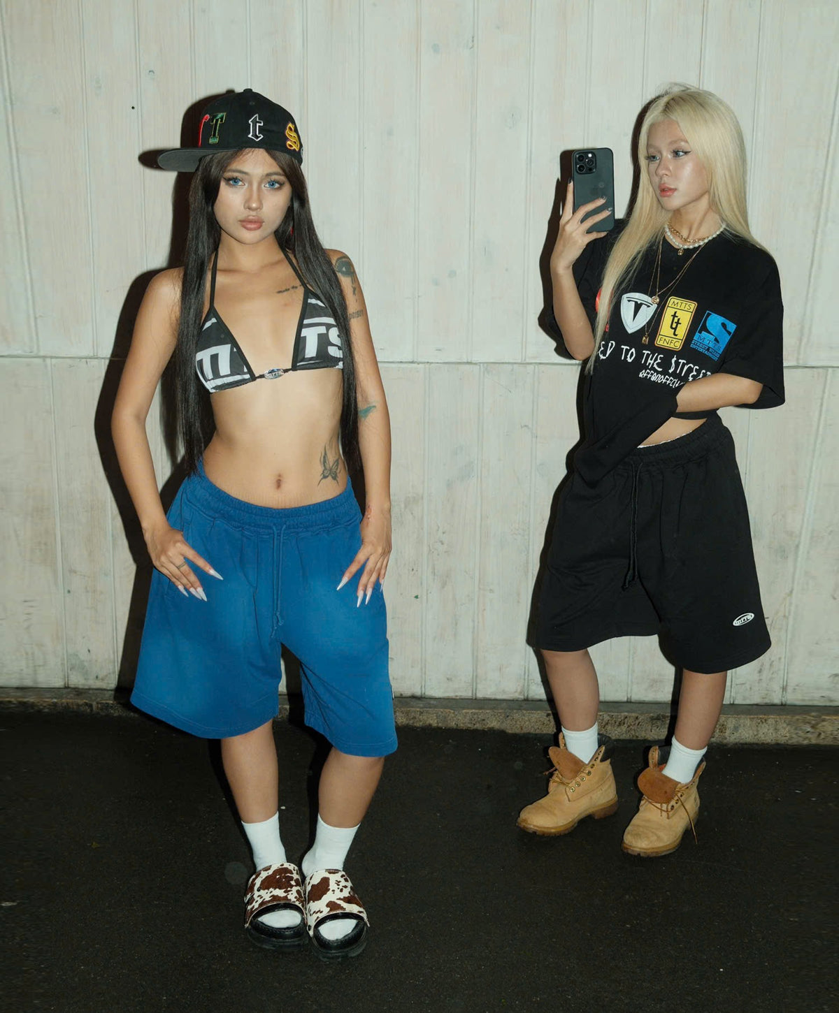BASIC WAXED SHORTS [ black ]
