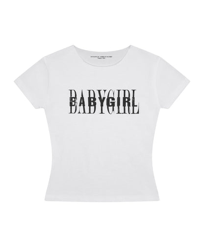 BABYGIRL CROPTOP / WHITE