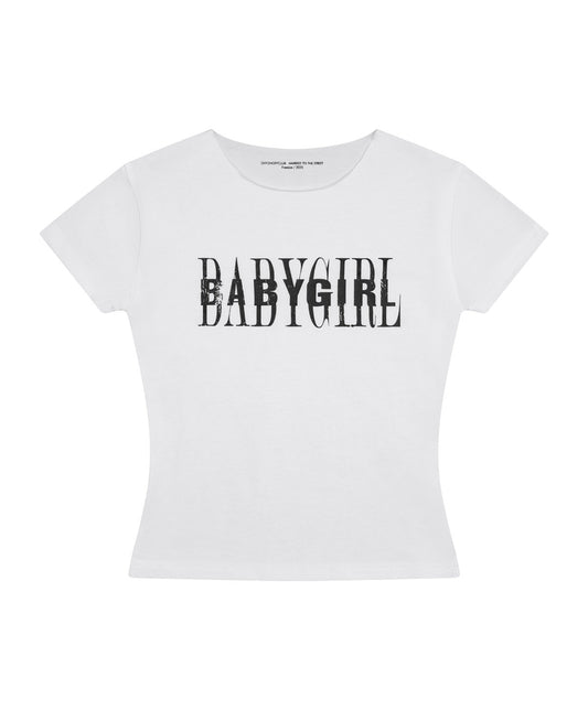 BABYGIRL CROPTOP / WHITE