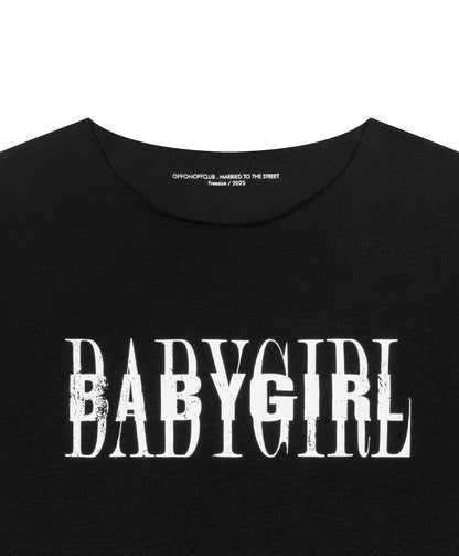 BABYGIRL CROPTOP / BLACK
