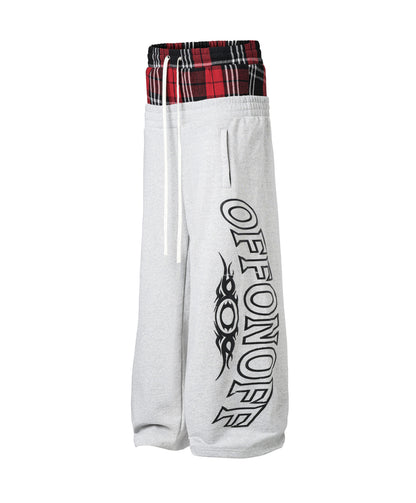 OFFONOFF TRIBAL LOGO PANTS / GREY