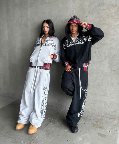 OFFONOFF TRIBAL LOGO PANTS / GREY