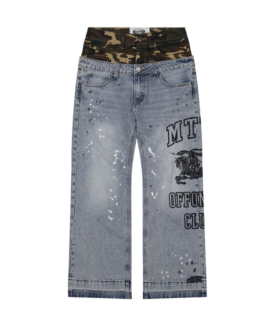 DOUBLE WAIST CM JEANS