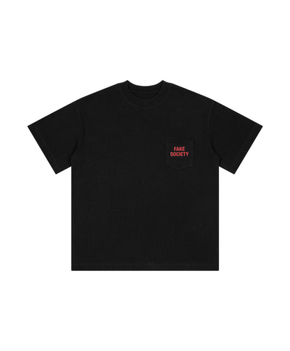 OFFONOFF POCKET SOCIETY TEE / BLACK