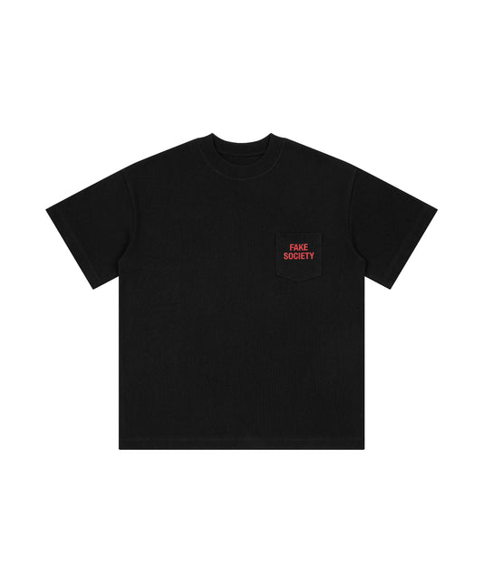 OFFONOFF POCKET SOCIETY TEE / BLACK