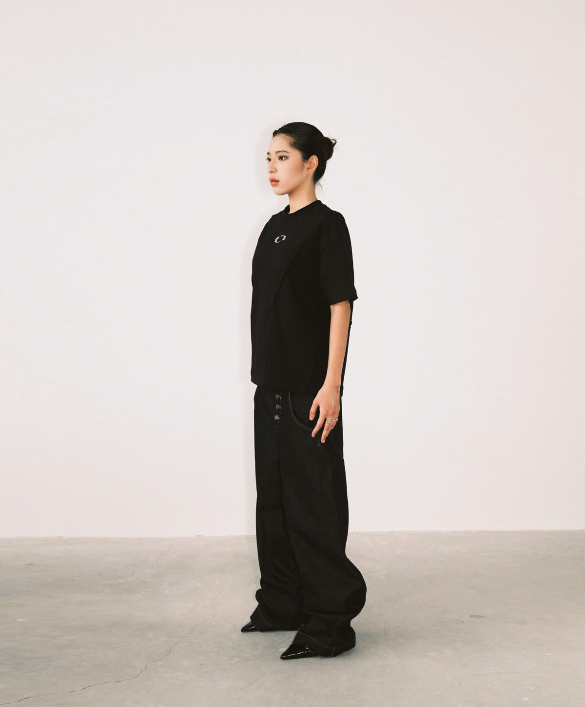 METAL BASIC TEE / BLACK