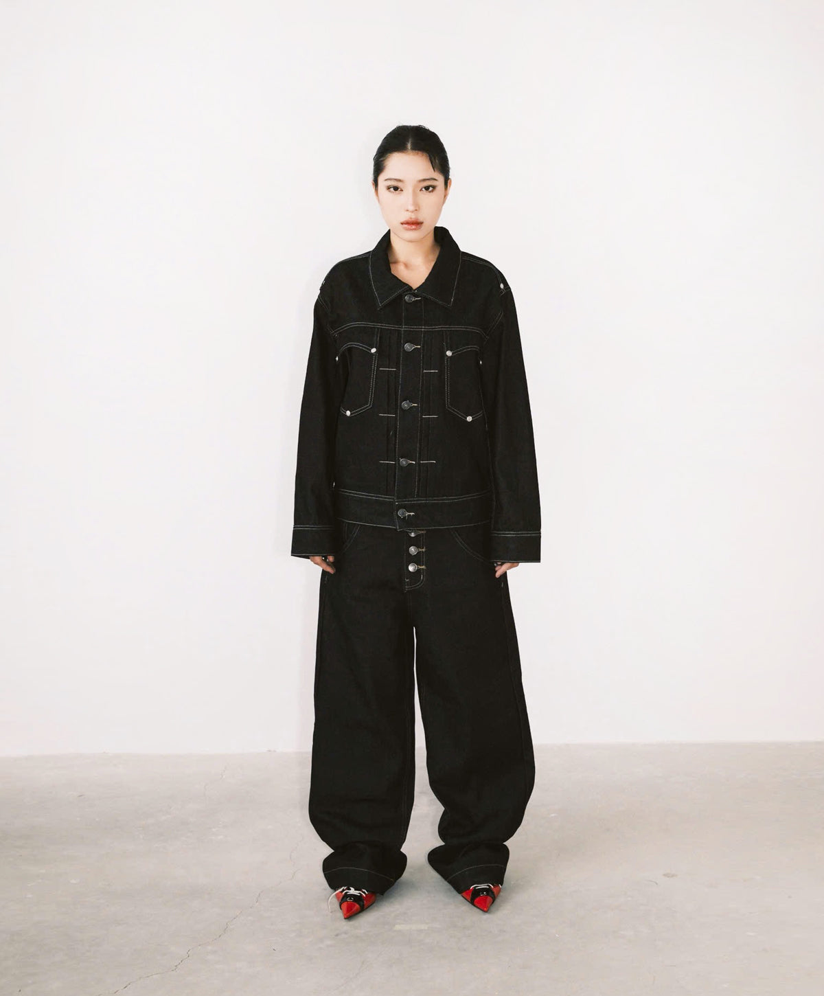 OFFONOFF RAW DENIM PANTS / DARK BLUE