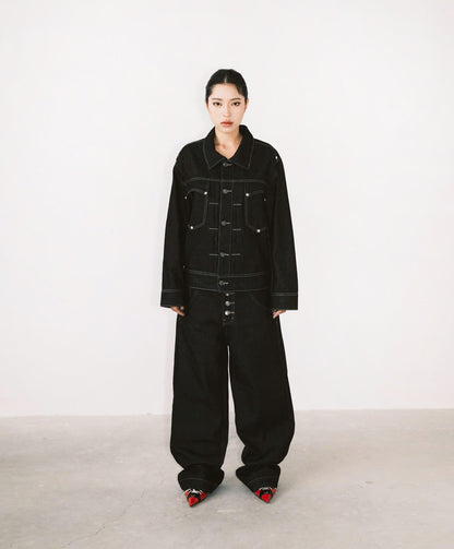 OFFONOFF RAW DENIM PANTS / DARK BLUE