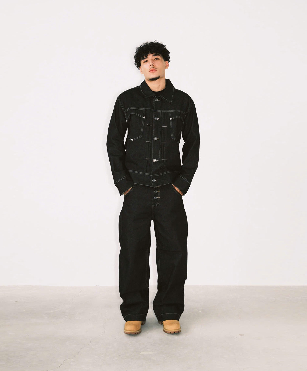 OFFONOFF RAW DENIM PANTS / DARK BLUE