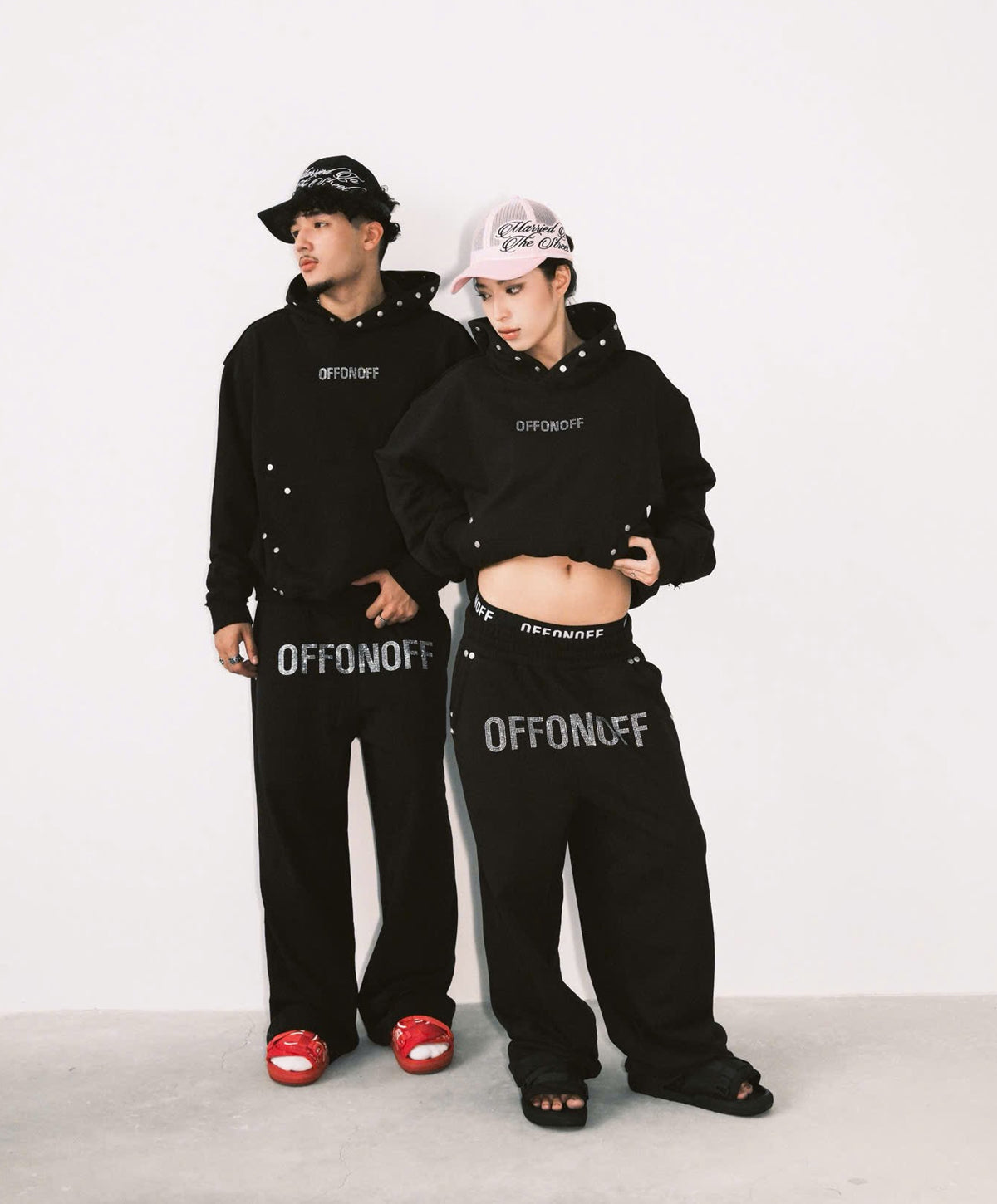 OFFONOFF CRYSTAL HOODIE