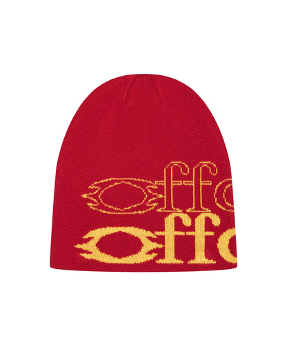 OFFONOFF KNIT BEANIE / RED