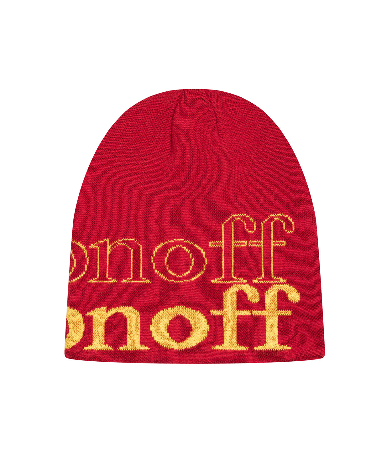 OFFONOFF KNIT BEANIE / RED