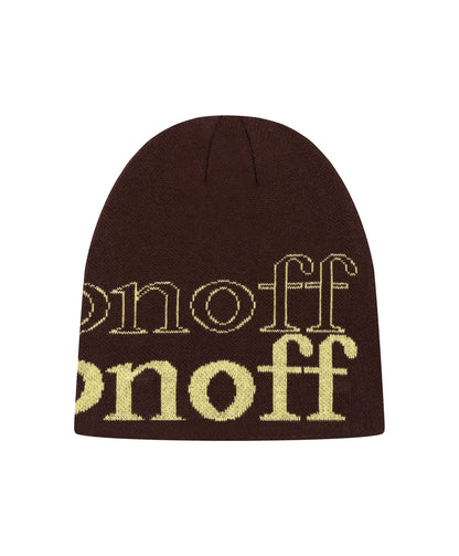 OFFONOFF KNIT BEANIE / BROWN