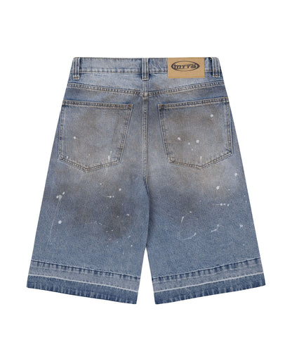 RP CAMO LAYER DENIM JORTS