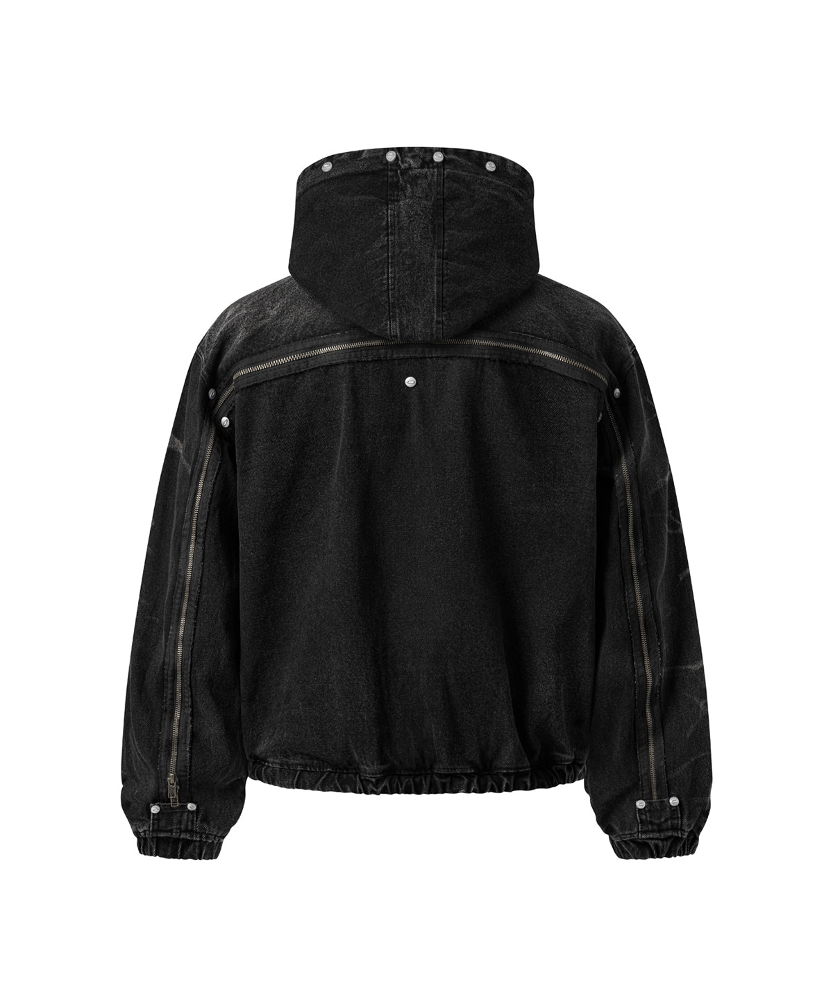 FZ DENIM HOODED ZIP UP