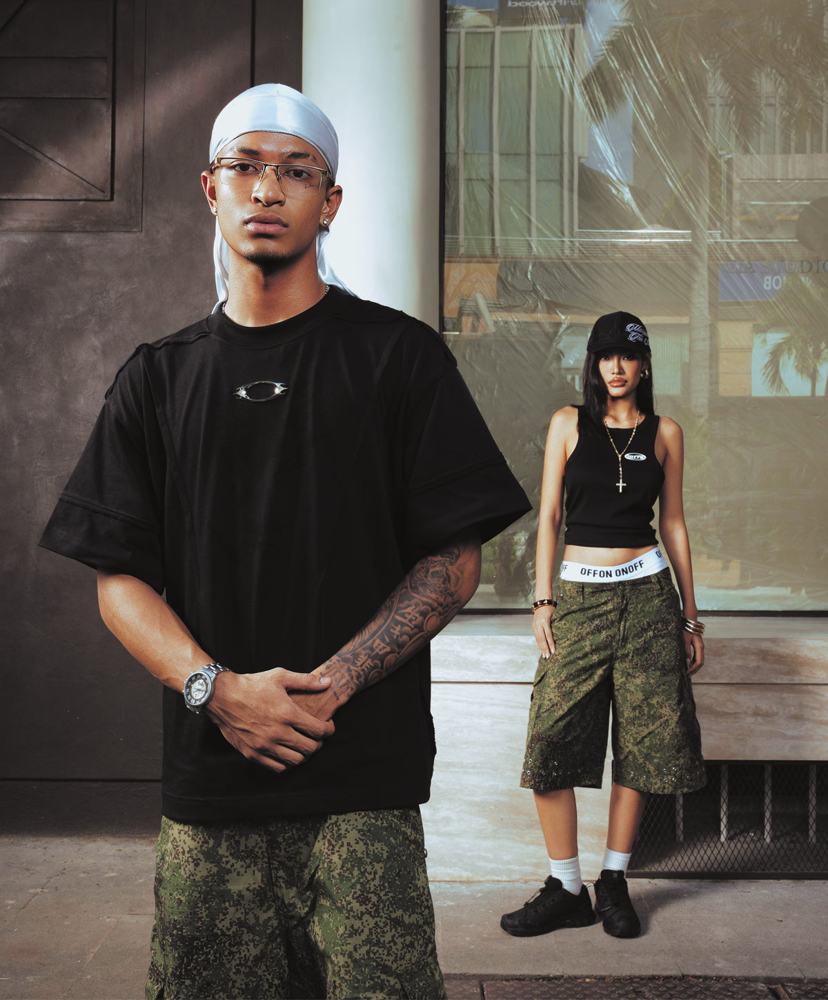 CAMO CARGO BAGGY JORT