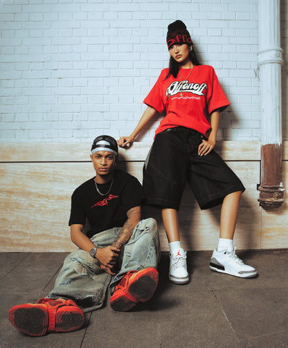 STD DESTROYED BAGGY JEANS