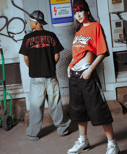 STD DESTROYED BAGGY JEANS