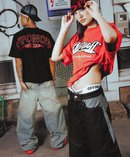 STD DESTROYED BAGGY JEANS