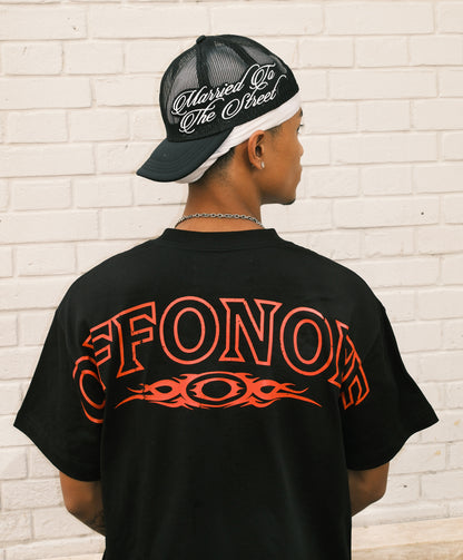 OFFONOFF OVB LOGO TEE / BLACK RED