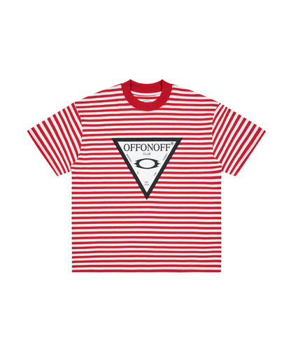 FG STRIPPED TEE / RED