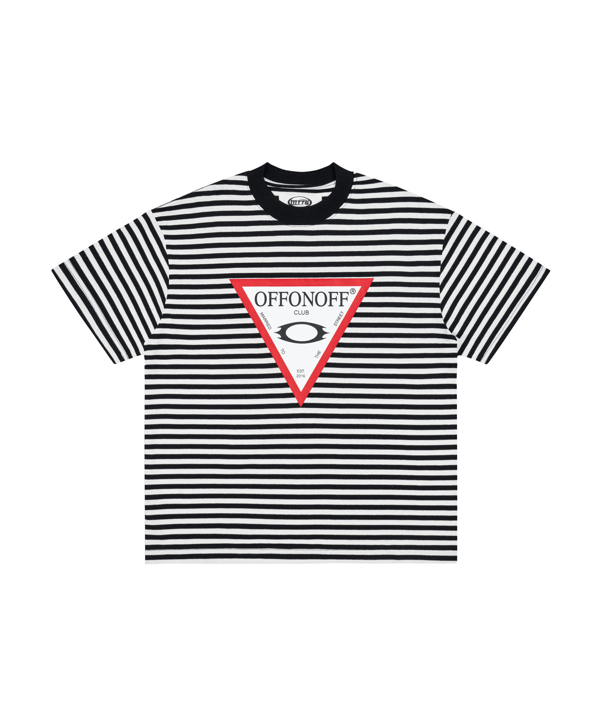 FG STRIPPED TEE / BLACK