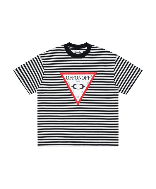 FG STRIPPED TEE / BLACK
