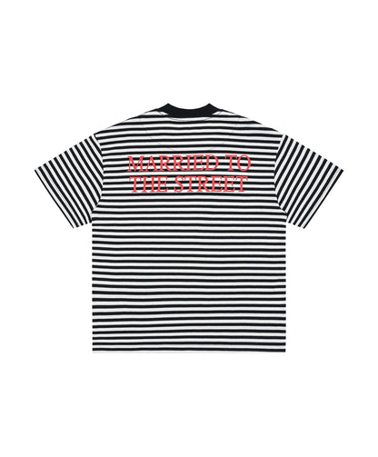FG STRIPPED TEE / BLACK