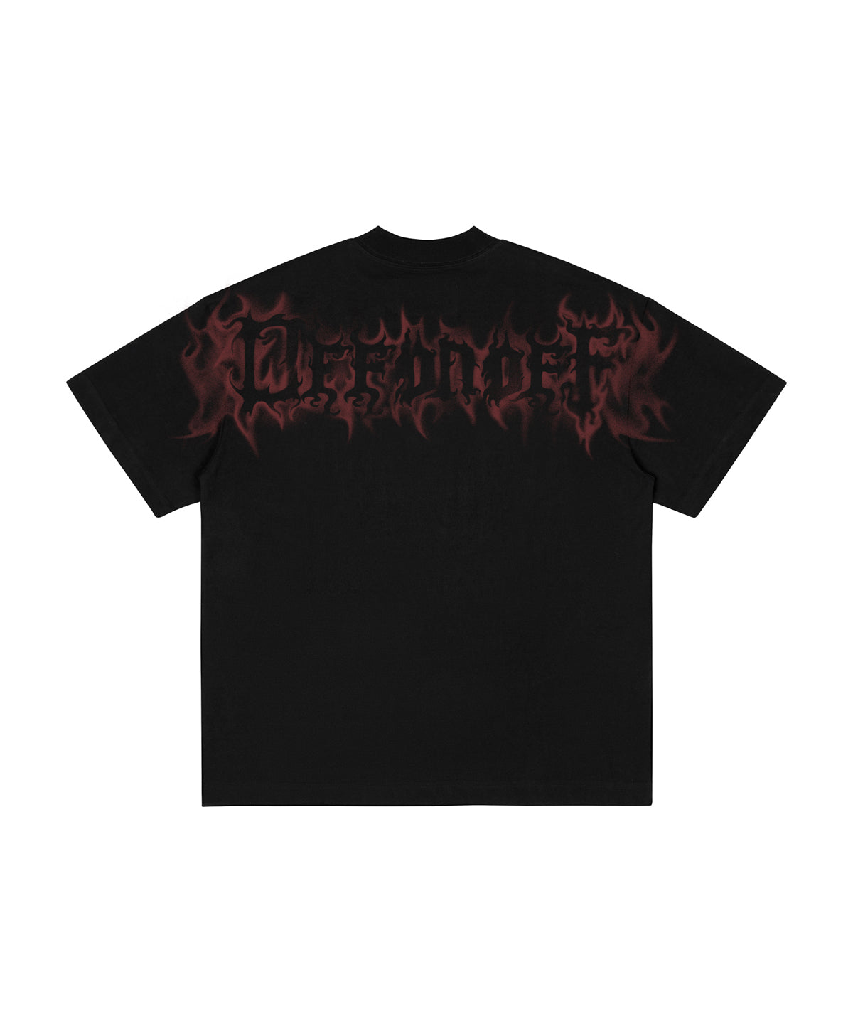 SKULL OVERSIZE TEE / BLACK RED