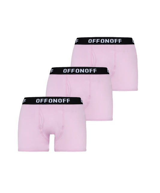 OFFONOFF BOXER / PINK [ 3 PACK ]