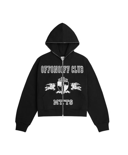 ROYAL FULLZIP HOODIE / BLACK