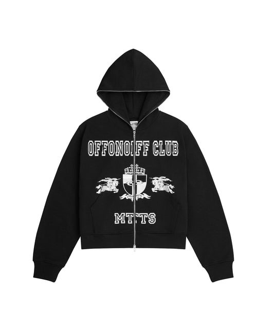 ROYAL FULLZIP HOODIE / BLACK