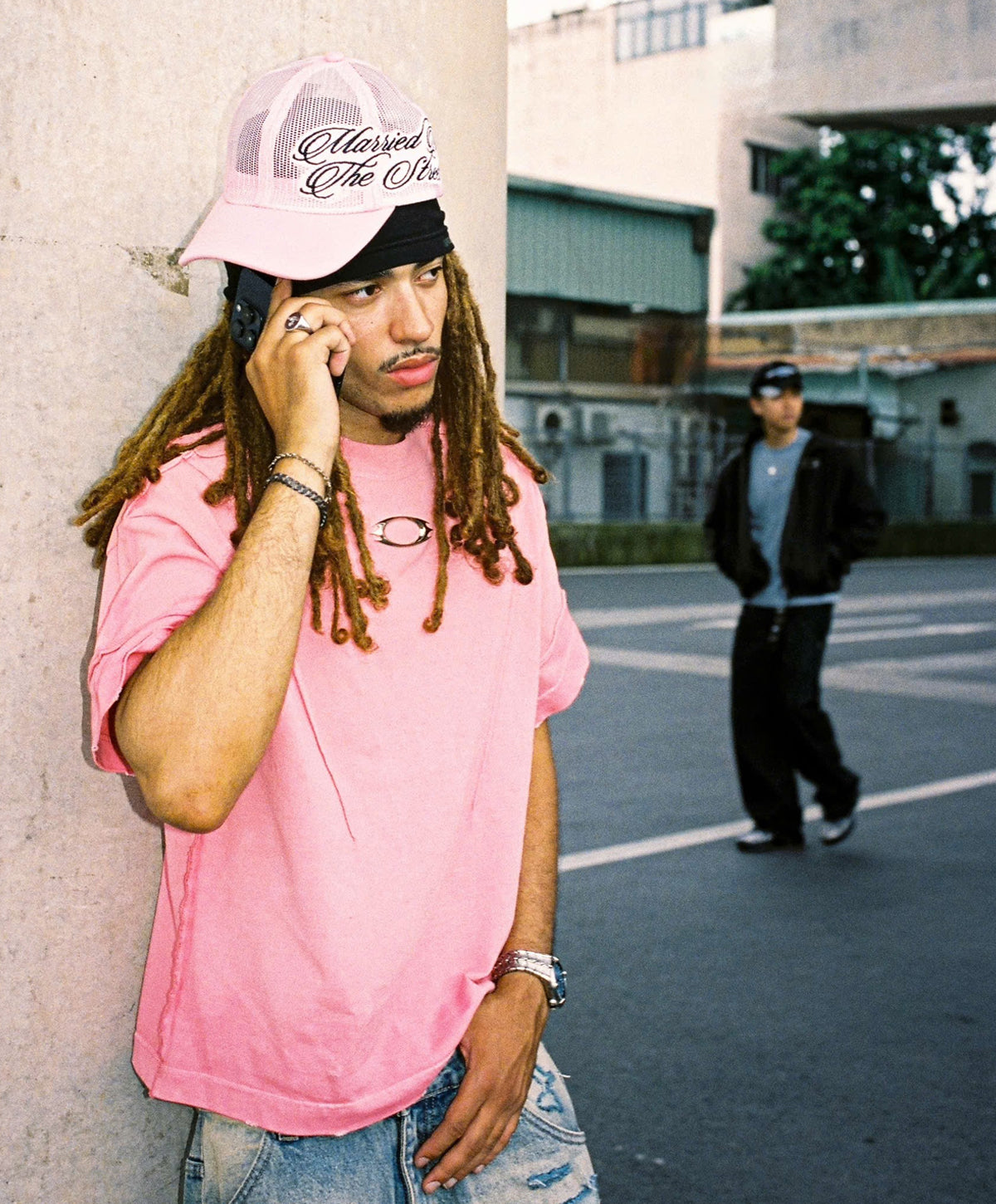 METAL BASIC TEE / PINK WAXED