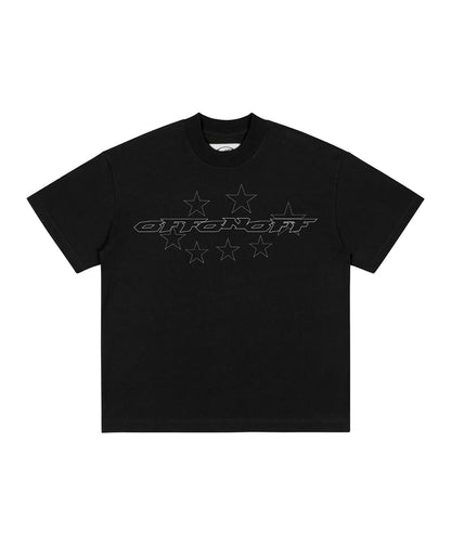OFFONOFF O STAR TEE / BLACK