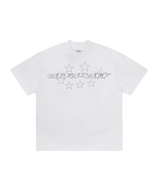 OFFONOFF O STAR TEE / WHITE