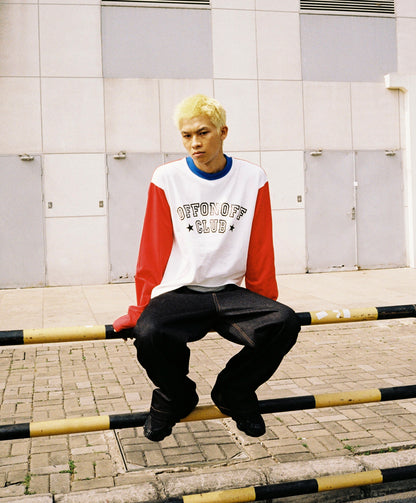 OFFONOFF LONG SLEEVE / WHITE RED