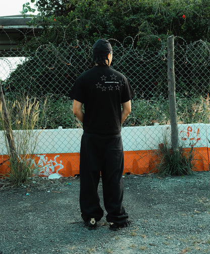 OFFONOFF O STAR TEE / BLACK