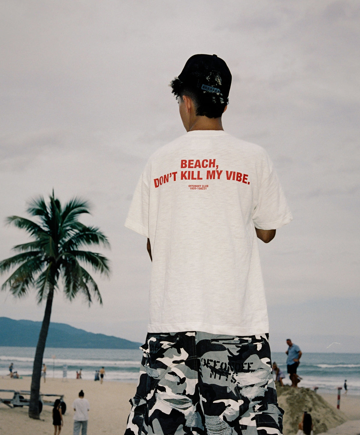 OFFONOFF BEACH  SLUB TEE / WHITE